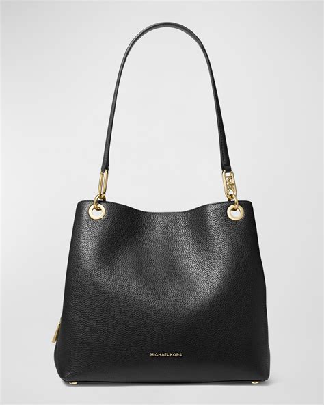 michael kors poppy bag|Michael Kors leather tote.